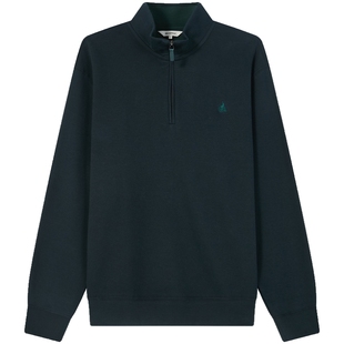 【新品】BEANPOLE滨波 2025秋冬男士半拉链休闲法罗面料长袖卫衣