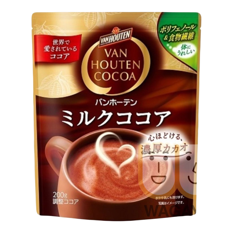 VANHOUTEN 速溶牛奶朱古力可可粉200g朱古力粉冲饮牛奶巧克力进口