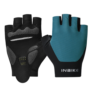 INBIKE骑行手套夏季新款半指减震透气公路自行车短指缓震运动装备