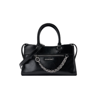 【季末特惠】Love Moschino2026春夏 女士金属链条装饰单肩手提包