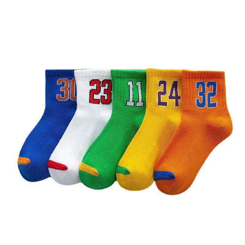 男童袜子纯棉无骨春夏季男孩大童中筒袜春秋季卡通儿童袜秋冬棉袜