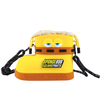 海绵宝宝新款雨靴休闲斜挎包