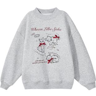 笛莎官方童装女童保暖卫衣冬季新款大童女孩宝宝儿童长袖上衣迪莎