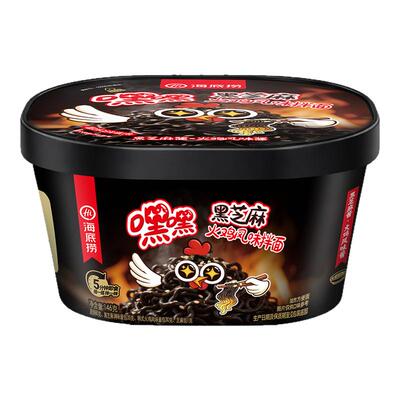 筷手小厨海底捞新品嘿嘿黑芝麻火鸡风味拌面宿舍夜宵充饥泡面便捷