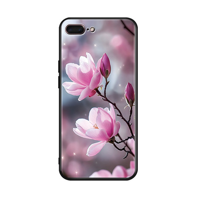 luckrider适用于iphone7plus手机壳iphone7plas防摔a1864外壳萍果7p保护套pg75.5寸女神8pus软胶A1864花卉平