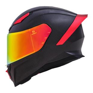 AVA头盔闪电碳纤维男摩托车机车全盔女四季赛车街盔跑盔大尾翼