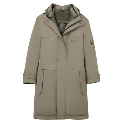 2025冬季新款羽绒服男连帽内胆可脱卸冬装中年羽绒服爸爸男装外套