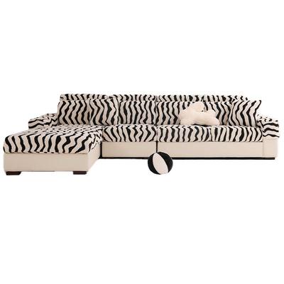 毛绒简约现代组合套装沙发笠