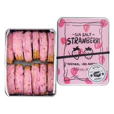 宿咕草莓粒粒生巧酥片巧克力饼干酥脆手工小零食下午茶办公室点心