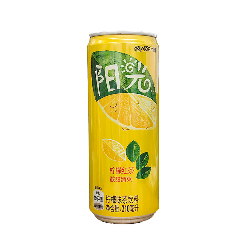 可口可乐阳光柠檬茶310ml摩登罐装经典红茶柠檬味茶饮料