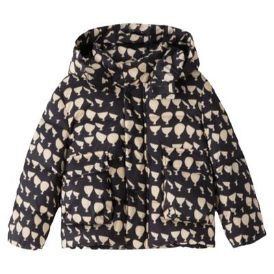 短款加厚男童女童印花羽绒服洋气