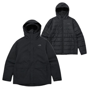 北面TNF男女DRYVENT面料三合一黑武士保暖棉内胆冲锋衣NJ2YP50A