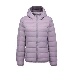 YAY鸭绒新款轻薄羽绒服女款短款大码轻便白鸭绒时尚白鸭绒外套冬