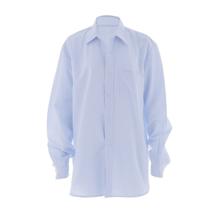 BM衬衫蓝色条纹上衣2026新款夏秋季长袖美式宽松休闲外搭衬衣外套