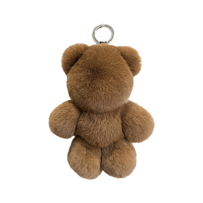 獭兔毛可爱小棕熊包包钥匙扣挂件