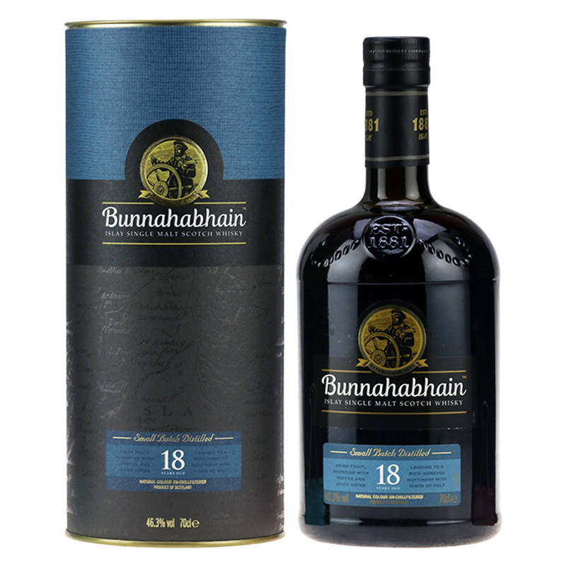 布纳哈本18年 Bunnahabhain 邦纳海贝因18年单一麦芽苏格兰威士忌