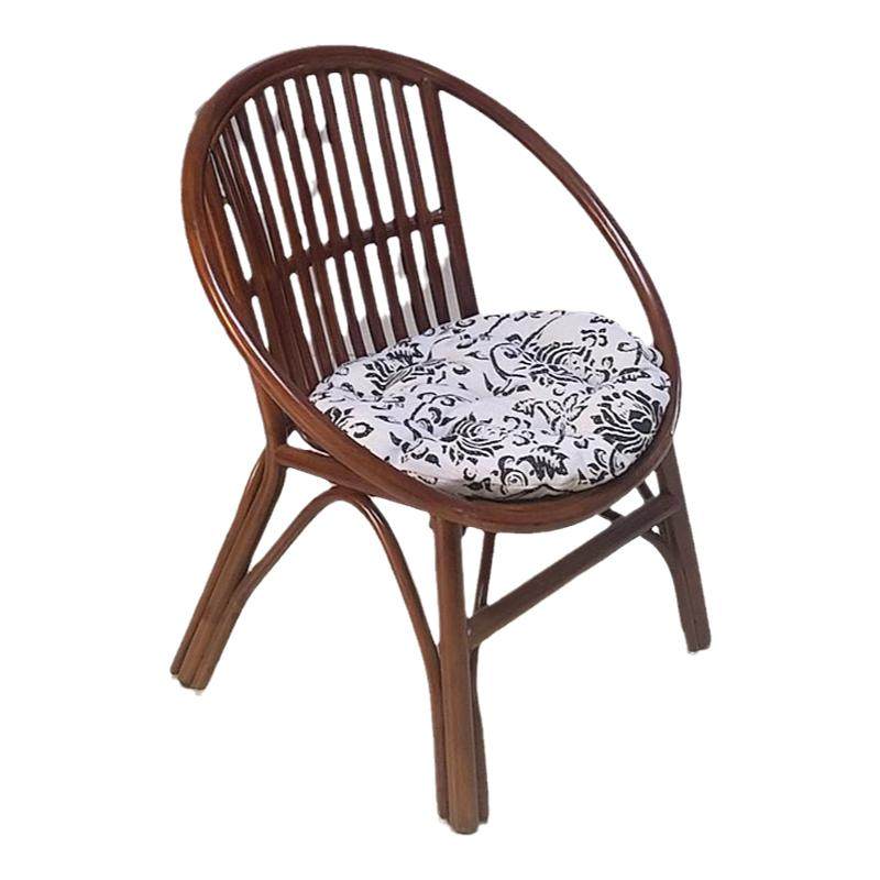 新款全藤杆太阳椅圈椅圆形阳台休闲座椅老人用靠背椅舒适换鞋凳