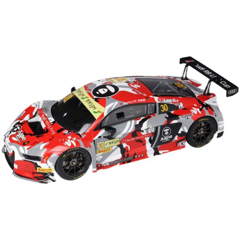 NUNU 1/24拼装汽车模型 Audi Hong Kong 奥迪R8  GT2015 世界杯
