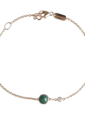 【自营】中古95新Piaget(伯爵)POSSESSION孔雀石钻石玫瑰金手链