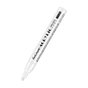 touchmark白色高光笔学生美术专用按压丙烯马克笔拍立得丙烯笔防水记号笔黑色金色相册相纸涂鸦笔儿童衣服diy