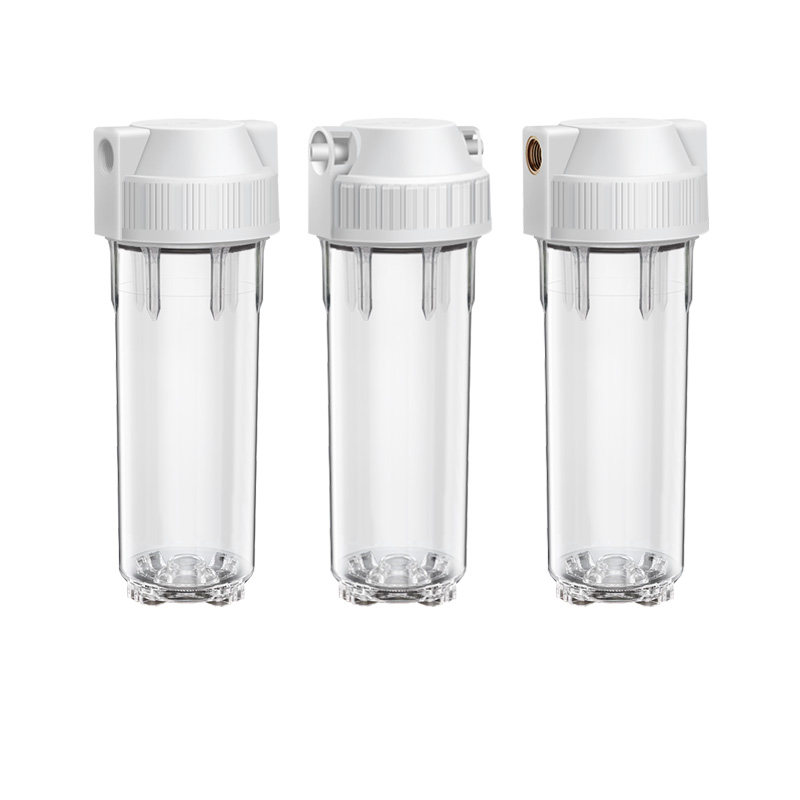净水器配件10寸PET透明滤瓶前置过滤瓶2/4分口纯水机滤壳PP棉滤芯
