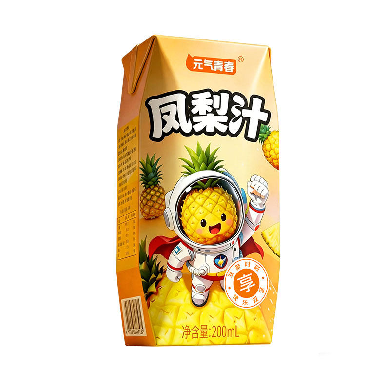 元气青春200ml*12盒凤梨果汁饮料