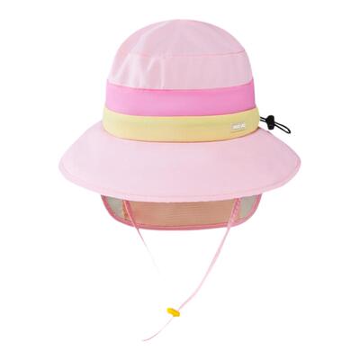 诺狐儿童防晒帽渔夫帽可隐藏尾檐
