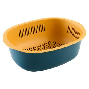 洗菜盆沥水篮新款家用双层镂空洗菜篮厨房多功能大小号洗水果篮子