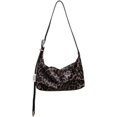 【小优家包包】HOYOZI真皮马毛豹纹腋下包包女款单肩斜挎包冬季