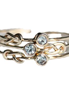 Stones手作14K金闪耀宝石戒指