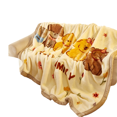 拉舍尔毛毯加厚冬季珊瑚绒毯子