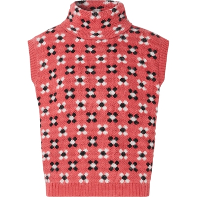 【折扣】Shrimps 女士嵌花针织羊驼毛混纺背心