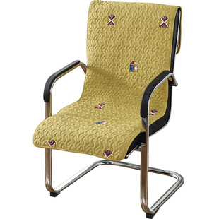 全棉斜纹坐垫靠垫一体办公室久坐椅子垫屁股学生椅垫靠背餐椅家用