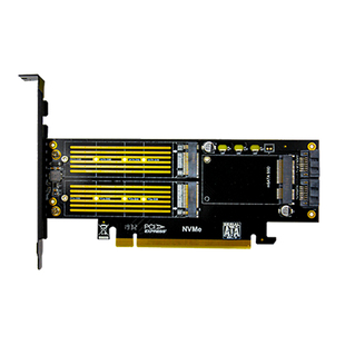 佳翼SK16 M.2 NVMe NGFF转PCI-e 4x三合一转接卡mSATA3盘扩展卡