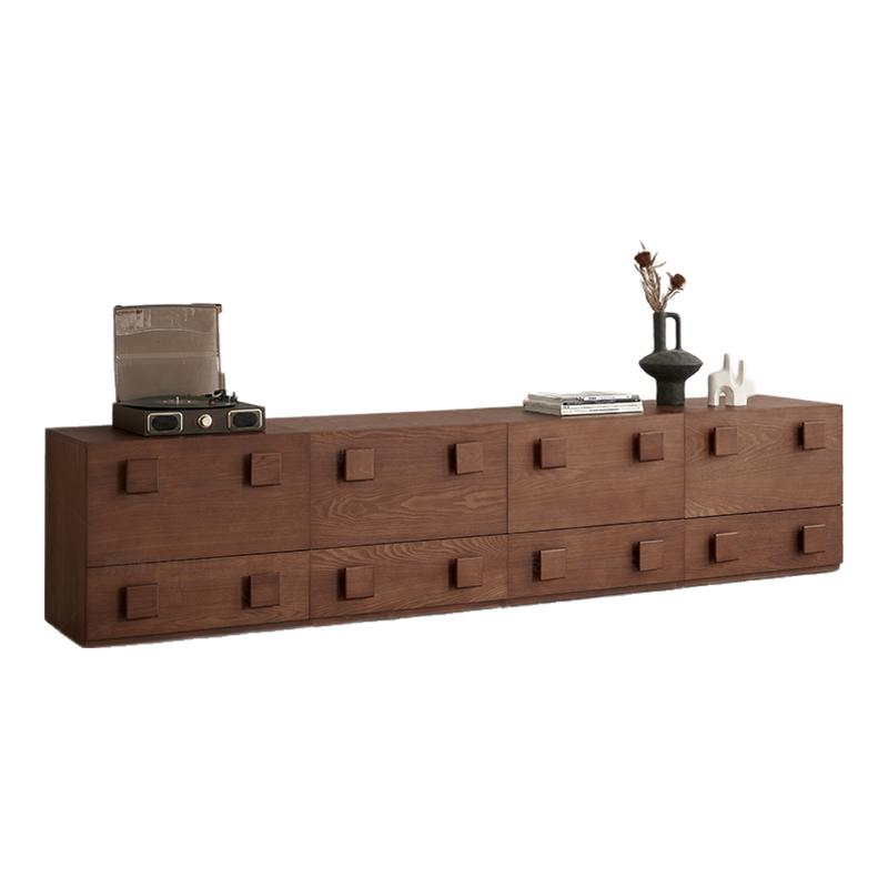 奈斯/中古风卡门柜模块组合实木电视柜法式复古风斗柜家用收纳柜