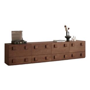 奈斯/中古风卡门柜模块组合实木电视柜法式复古风斗柜家用收纳柜