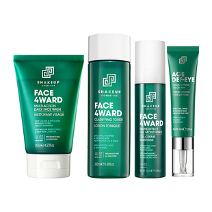 SHAKEUP男士护肤套装控油保湿洗面奶抗皱淡纹眼霜精华面霜组合装