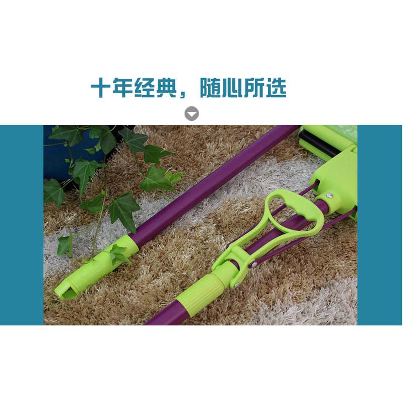 巧妙吸水海绵拖把魔吸卡槽挤水胶棉拖把免手洗拖布家用地拖墩