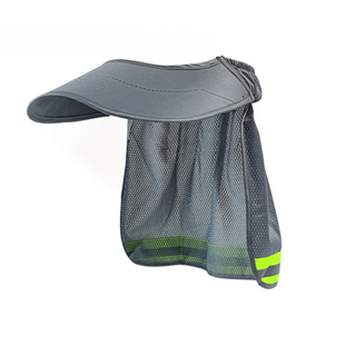 夏季建筑工地工作标准安全帽防晒鸭舌款大帽沿防晒帽遮阳防晒帽檐