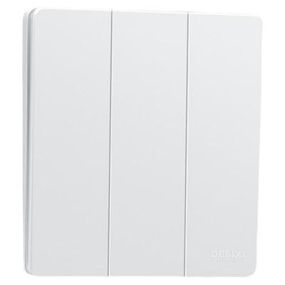 898pc开关插座德力西超薄开关