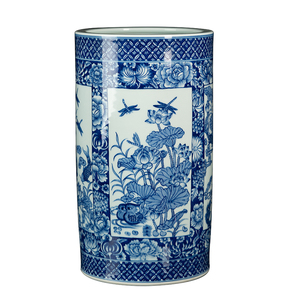 旭景新中式陶瓷箭筒手绘青花摆件