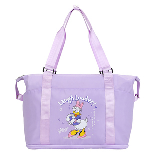 麦斯卡迪士尼短途旅行包大容量女轻便出差可折叠健身包手提行李袋