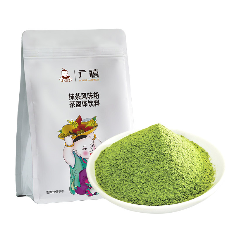 广禧优品抹茶粉1kg 宇治日式冲饮奶茶烘焙暴打柠檬泰绿茶原料商用