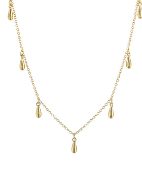 Waekura女巴黎小众水滴叠戴项链