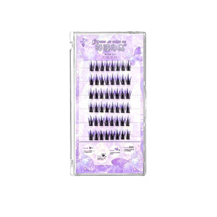 幻蝶免胶水彩色多巴胺渐变假睫毛灵动蓝白粉紫cos仿真漫画上睫毛