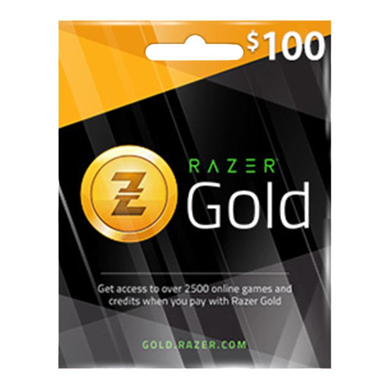 RAZER GOLD 100USD Gift Card雷蛇礼品卡100美元 Rixty Code USA