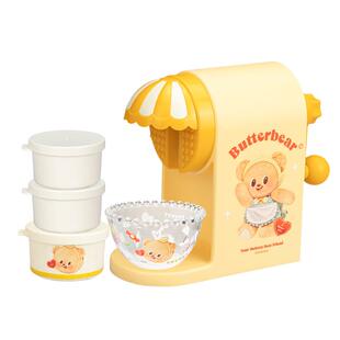 【摩登主妇&黄油小熊】刨冰机家用小型绵绵冰机手摇冰沙儿童礼物