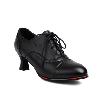 大码高跟鞋43.44乐福鞋45牛皮粗跟复古外贸46百搭皮鞋47女鞋42.41