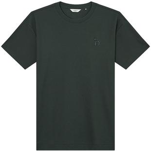 【华夫格】Hazzys哈吉斯夏季男士宽松圆领短袖肌理感T恤