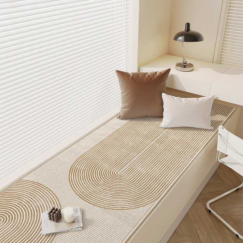 侘寂风家用仿羊绒地毯飘窗垫四季直供榻榻米厂家卧室通用垫阳台